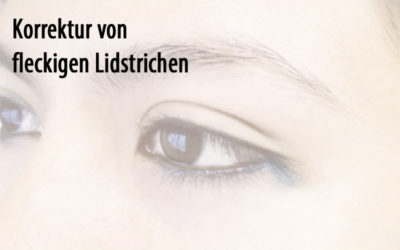 Korrektur von fleckigen Lidstrichen